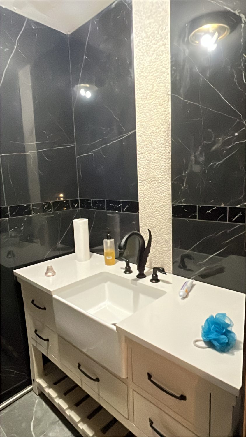 Detalles de baño terminado