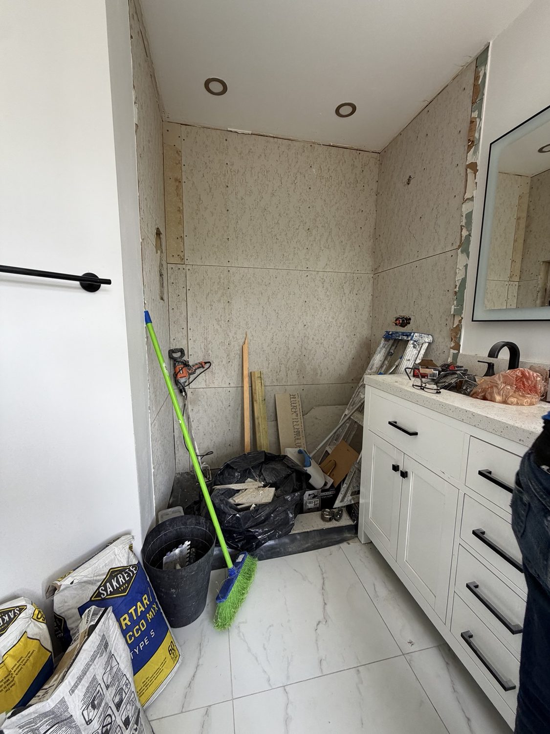 Baño antes del trabajo
