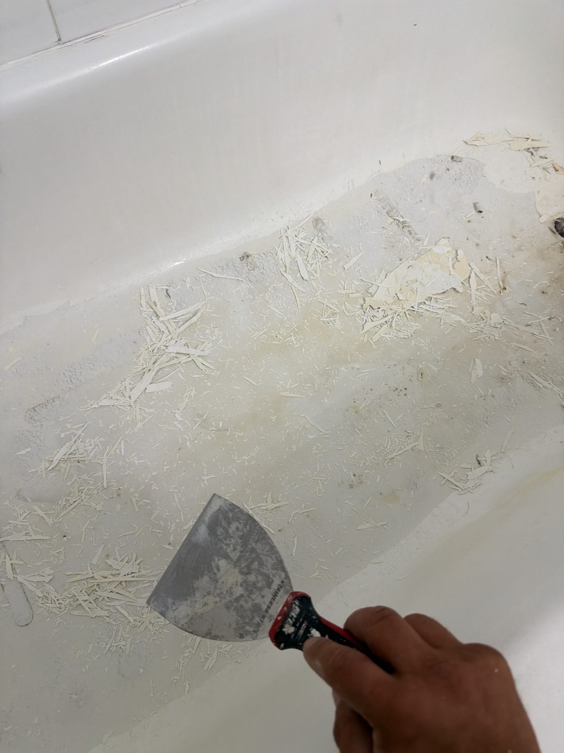 Bañera antes del acabado